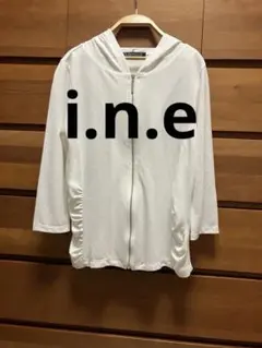 la chambre d'ine 日本製白七分袖ラメパーカー インエ フランドルのサムネイル