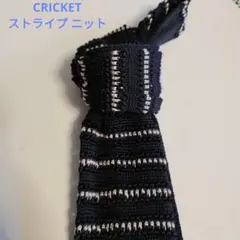 CRICKET ストライプ ニットネクタイのサムネイル