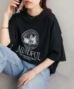 DISCOAT 【WEB限定】MINDFUL刺繍ロゴTシャツ《ユニセックス》