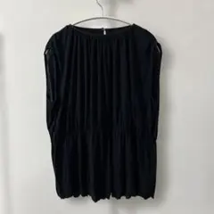 ROPE ギャザーカットソー　フレンチスリーブ トップス　綿　ロペ　ペプラムのサムネイル