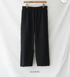 超美品】ゴールドウィン ワンタックテーパードアンクルパンツ 黒 2