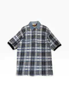 FADED GLORY マドラスチェック　ポロシャツ　半袖