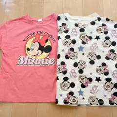 ディズニー ミッキー ミニー Tシャツ 2枚セット 110.120