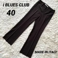 【イブルースクラブ】 スラックス イタリア製 スーツ ビジネス フレアパンツ