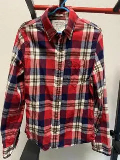 Abercrombie & Fitch チェック柄長袖シャツ S