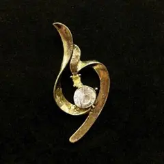 825遺品整理品　ペンダントトップ　ダイヤ？　ジルコニア？　ゴールド？　メッキ？