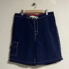 90s ラルフローレン 水陸両用 スイムショーツ L ネイビー ハーフパンツのサムネイル