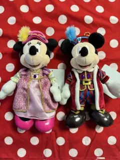 ホテルミラコスタ宿泊者限定ミッキー＆ミニーぬいぐるみバッジキーホルダー