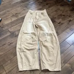 イング　ベージュ 系ワイドデニムパンツのサムネイル