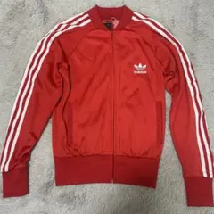 ADIDAS トラックジャージ レッド S