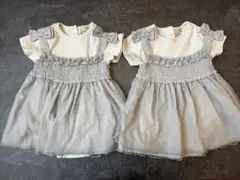 プティマイン　チュールロンパース　双子セットのサムネイル