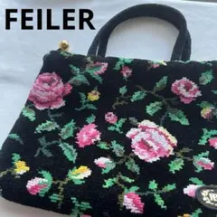 FEILER フェイラー バッグ 巾着バッグ トートバッグ 薔薇 ローズ柄