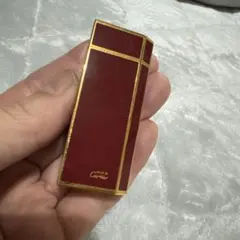 カルティエ must de Cartier ペンタゴンボルドーカラーガスライター