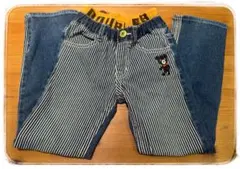 ダブルビー デニム　ジーパン　120 ビーくんワッペン美品