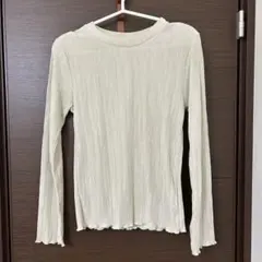 classicalelf ラウンドネック袖メローブラウス　アイボリー