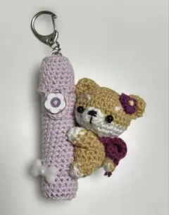 ハンドメイド　柴犬リップケース