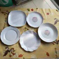 ヤマザキ春のパン祭り 白いお皿 ８枚セット アルク社 アルコパル社