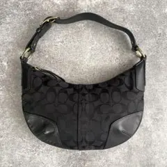 y2k coach signature hobo shoulder bag
