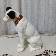 陶器製 犬の置物 ビクター 、ニッパー君のサムネイル