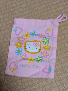 新品　ヴィンテージ　ハローキティ　サンリオ　Hello Kitty 巾着ポーチ