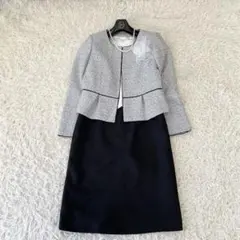 フォーマルセットアップ ノーカラージャケット ワンピース L