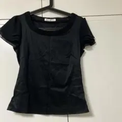 エムプルミエ　ブラック　カットソー　36