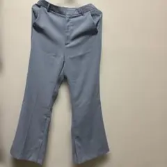 GU パンツ　ライトブルー　フレア　レディース