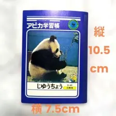 ミニ自由帳 ミニノート アピカ学習帳 じゅうちょう S-40 パンダ ミニチュア