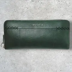 紅*葉様 中古美品【 CROCODILE 】 クロコダイル ラウンドジップ長財布のサムネイル