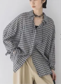 ジーナシス コットンボイルシアーチェックシャツ ローリーズファーム