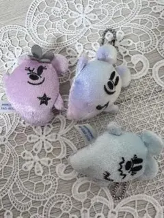 ディズニーリゾート マスコットキーホルダー ハロウィーン　おばけちゃん3色セット