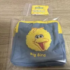 セサミストリート　もこもこポーチ２　ビッグバード