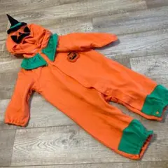 ほぼ未使用　ハロウィン　コスチューム　仮装　かぼちゃ　パンプキン　カバーオール
