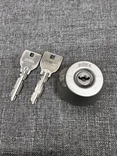 MIWA シリンダー錠と鍵2本セット　No9