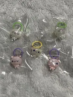 ぷくぷくあわわちゃん　ころんとクリアめじるしチャーム☆5個セット