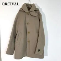 新品 ORCIVAL オーシバル メルトンコート フード取外 ベージュ 1