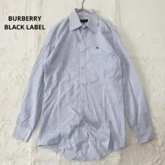 バーバリーブラックレーベル ボタンダウンシャツ 入園 入学 刺繍 38 未使用級