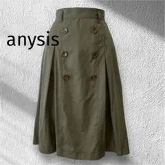 anySIS 艾尼西斯 風衣裙 裙子 卡其色