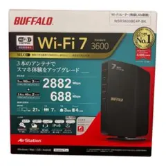 【未使用】バッファロー Wi-Fi 7 ルーター WSR3600BE4P-BKのサムネイル