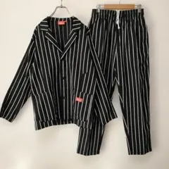Cookmanクックマン シェフパンツ　ストライプ　セットアップ M
