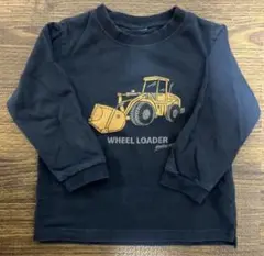 petit main 働く車　ホイールローダー ロンT　サイズ100