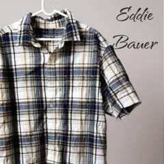 「即日発送」チェック柄 半袖シャツ 胸ポケット付き　夏服　古着　メンズ