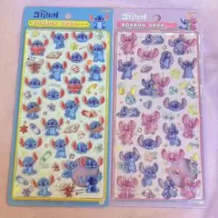 【正規品・匿名発送】Disney スティッチ2種 ボンボンドロップシール