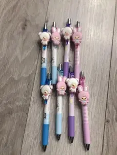 モンチッチ　マスコット付きゲルペン　ボールペン 8本