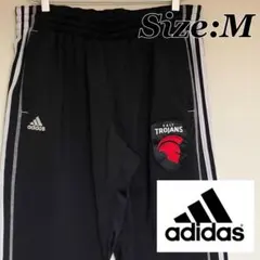 adidas SALT TROJANS ナイロンパンツ ブラック 3本線
