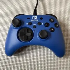 有線　任天堂 switch コントローラー　ホリパッド　ブルー　HORI