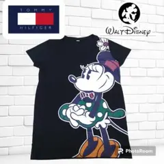 美品　トミーヒルフィガー✕ディズニーTシャツ　デカプリンㇳ　ミニーマウス