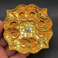 【とみ】小葉黄楊木 茶托 彫刻 透かし彫り 茶杯コースター 直径8cm とみ様専用】小葉黄楊木 茶托 彫刻 透かし彫り 茶杯コースター 直径8cm