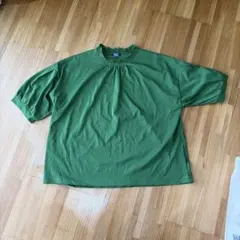 PART2 フリル付きグリーンTシャツ 2XLのサムネイル
