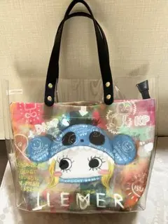 イルメール KIRAKIRA｜トート クリアバッグ｜着ぐるみアート柄｜完売モデル